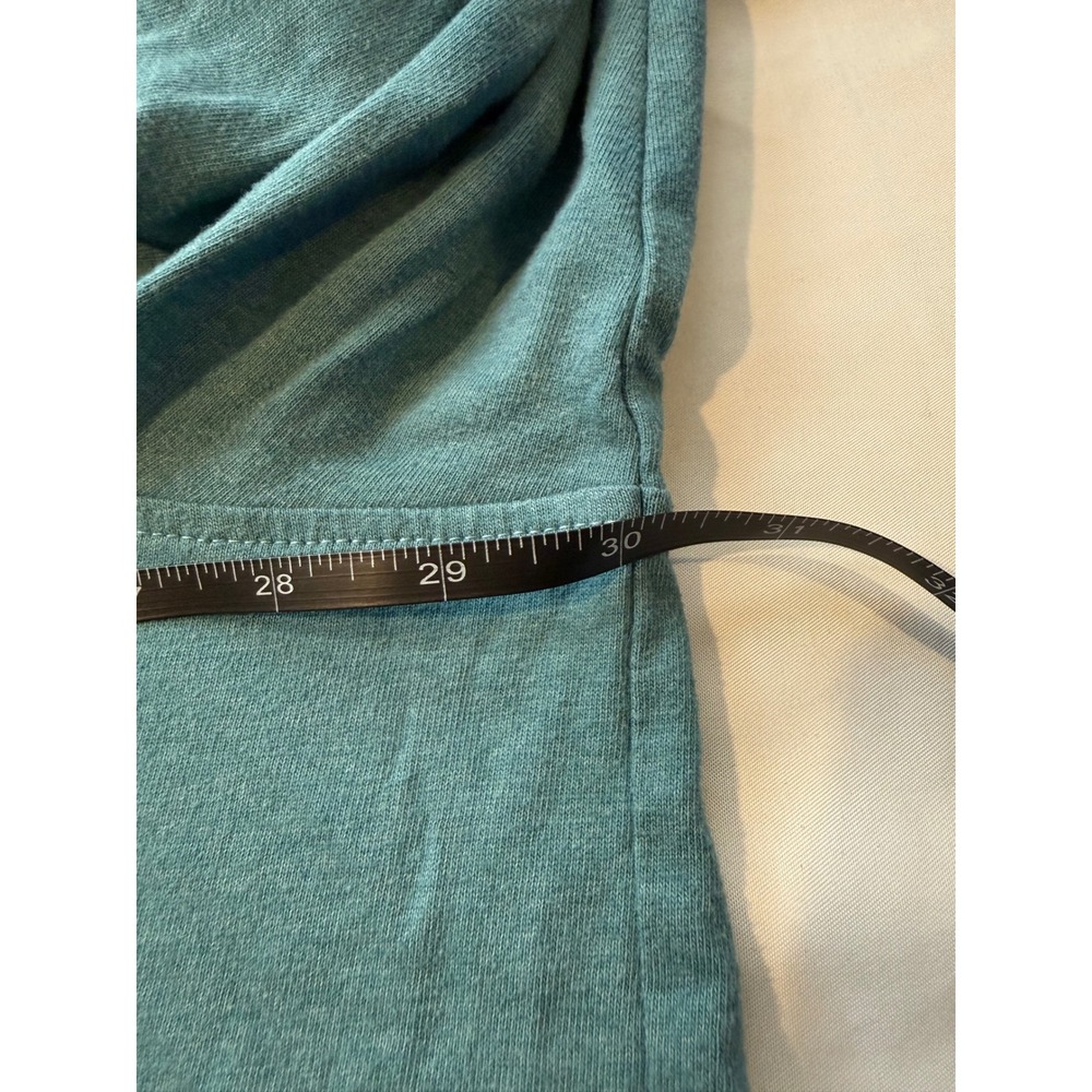 Croft & Barrow Mens 3XLT Extra Soft Henley Shirt Teal Blue Long Sleeve Tall - Picture 3 of 9